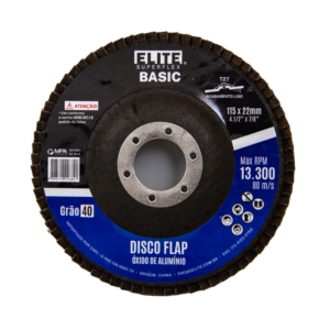 DISCO DE FLAP BASE FIBRA LIXA OXIDO ALUMINIO